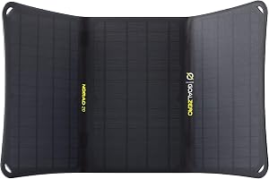 Goal Zero Nomad 20, Foldable Monocrystalline 20 Watt Solar Panel with 8mm + USB Port, Port